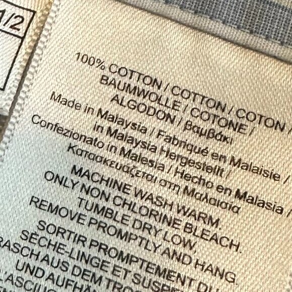 Brooks Brothers Classic Blue White Stripe Button-Down Dress Shirt Size 17.5 36 - Picture 11 of 12